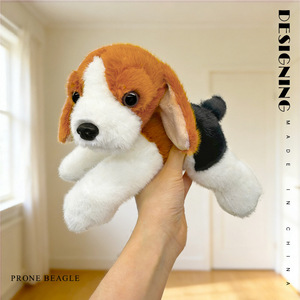 Lindo Peluche de <span class=keywords><strong>Beagle</strong></span> Recostado con Relleno de Algodón PP, Muñeco Miguero Harehound, Decoración, Regalo de Cumpleaños para Niños - Product Image 4