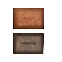Étiquette personnalisable en cuir véritable vintage écologique pour jeans, patchs thermocollants lavables de haute qualité, modèle imprimé haute technologie 'Tag' ancien