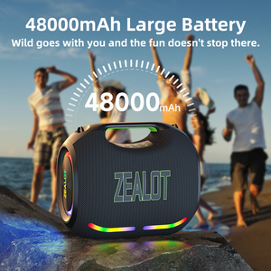 ZE21 250W ลำโพงพกพาพลังเสียงสูง กันน้ำ IPX6 ไฟ RGB LED แบตเตอรี่ขนาดใหญ่ 48000mAh สำหรับโทรศัพท์มือถือ งานปาร์ตี้ - Product Image 4