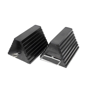 Non-Slip Tire <b>Block</b> <b>Rubber</b> Wheel Chock with Handle - Product Image 1