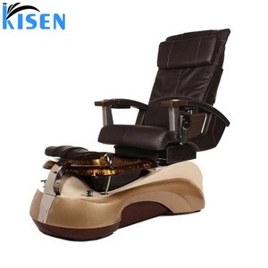 Kisen Factory 110V 220V New European Pink Black Modern Spa Pedicure Chairs Professional Luxury for Sale Spa Nail Beauty Salon - Product Image 5