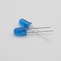 Diode LED InGaN à trou traversant DIP 5MM à jambes courtes, lentille transparente, couleurs blanc, rouge, vert, bleu, jaune, 3.4V 15, vente en gros usine