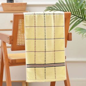Toalla Facial y de Manos de Algodón Puro Ecológica con Diseño de Patrón de Rejilla Tejida para Uso Doméstico - Product Image 3