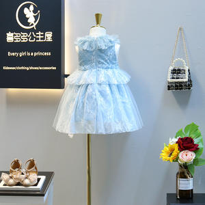 Productos Innovadores para Importación: Vestido de Noche Azul Bebé para Niña, Estilo Americano, Compra Directa de Fábrica en China - Product Image 2