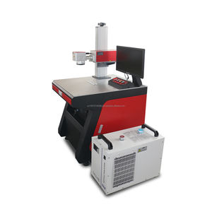 Machine de marquage laser à fibre UV avec source laser Gainlaser de puissance 3w 5w 10w 110*110mm taille lentille Opex Double points rouges bijoux rotatifs - Product Image 6