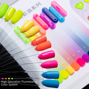 Zrkgel ยาทาเล็บสีนีออน9สี15มล. เม็ดสีสูงตราเฉพาะชุดเจลสีพิเศษสำหรับร้านเสริมสวย - Product Image 2