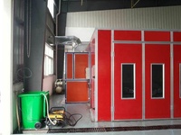 Cabine de peinture et de pulvérisation automobile en acier XCWDTDR avec filtres haute efficacité pour atelier de peinture