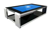 Pantalla Táctil Capacitiva Interactiva LCD de 55 Pulgadas para Juegos, Publicidad y Exposiciones, Mesa de Señalización Digital, Mesa Táctil Inteligente, ISO IECQ