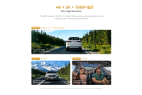 DDPAI Z60T 3CH 4K Dash Cam Mini Portabel 4G Perekam Mobil dengan Penglihatan Malam Resolusi 1080p Perekaman dan Fitur Rekam Tiga Kamera