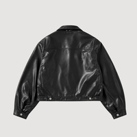 Blouson universitaire de motard en cuir brodé personnalisé à fermeture éclair, chauffant et fourré, avec échantillonnage rapide