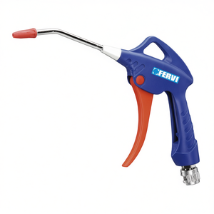 Pistolet à air comprimé Fervi avec buse métallique et gâchette rouge pour des tâches de nettoyage de précision - Product Image 2