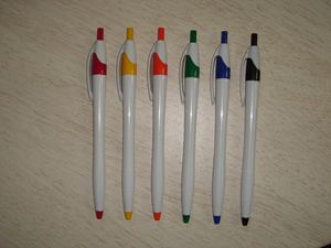 Reklam <span class=keywords><strong>dart</strong></span> şekli tükenmez kalem <span class=keywords><strong>Dart</strong></span> plastik beyaz katı LOGO özelleştirilmiş tıklama tükenmez kalem - Product Image 5