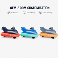 Bateau gonflable motorisé pour enfants 12V avec commande par bouton-poussoir, personnalisable OEM