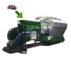 Equipo de manipulación de residuos diario doméstico Sistema transportador de clasificación de residuos Separador de aire Máquina de aventamiento Planta de clasificación de residuos - Product Image 1