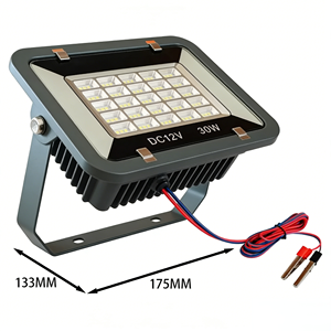 ไฟส่องสว่างแบบเหนี่ยวนำสำหรับภายนอกอาคาร กำลังไฟต่ำ 30w DC12v แบบพกพา กันน้ำ IP65 พร้อมสายทองแดง วัสดุ ABS สำหรับสวน ขายส่ง - Product Image 5