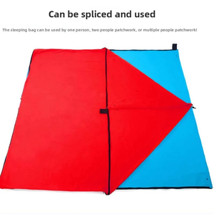 Doublure de sac de couchage en polaire 180 cm de long, taille complète, fermeture éclair, couverture de camping pour l'extérieur et l'intérieur, utilisée avec un sac pour adultes par temps froid - Product Image 5