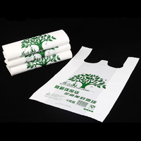 Sac de courses personnalisé avec logo imprimé, blanc, pour supermarché, réutilisable et jetable, avec poignée