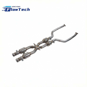 ท่อดาวน์ไปป์สแตนเลส T304 แบบไหลสูง และท่อกลางแบบ X-Type สำหรับระบบไอเสีย BMW E92 M3 4.0L S65 V8 - Product Image 5