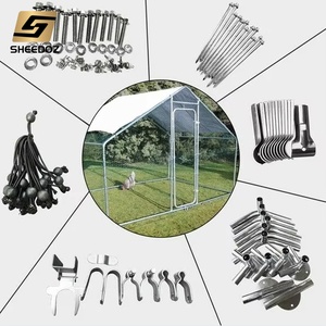 Recinto mobile per polli da esterno in rete metallica, gabbia grande in acciaio, recinto portatile per polli da trattore - Product Image 3