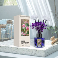 Offre spéciale Diffuseur de roseaux personnalisé 2024 Parfum d'intérieur Parfumé Aromathérapie Aroma Diffuseur de roseaux avec bâton de fleur