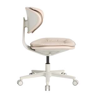 Commercio all'ingrosso salone di bellezza Spa sgabello viso sedia Beige Nano pelle regolabile clinica di bellezza girevole per Manicure sedia sgabello da ufficio - Product Image 4