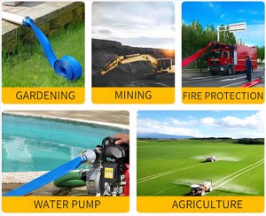 100m PVC layflat xả Ống Ống CamLock nhôm phụ kiện 2 3 4inch khối lượng cao Máy bơm nước thủy lợi linh hoạt cho - Product Image 5