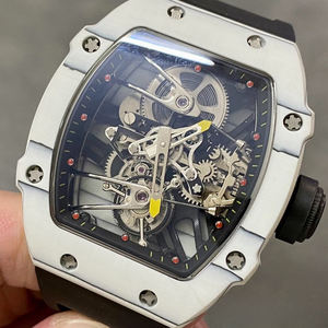 Montre de sport et de loisirs de luxe pour homme, modèle populaire 2702, en fibre de carbone NTPT blanche, style joueur de <span class=keywords><strong>tennis</strong></span>, mécanique et creuse - Product Image 2