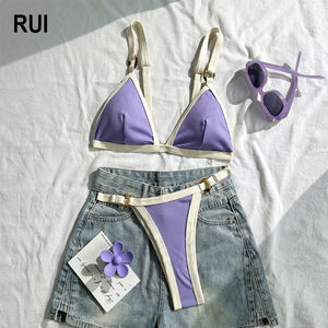 Conjuntos de Micro Bikini Extremos al por Mayor OEM para Mujer, Traje de Baño Sexy con Tanga, Traje de Baño Push-Up para Verano, Vacaciones en la Playa - Product Image 1