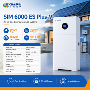 Inverter Ibrido Off-Grid CHASUN 6kW SIM 6000 ES Plus-V, Ingresso FV 8000W, <span class=keywords><strong>2</strong></span> MPPT, 12000VA di Picco, Efficienza 93%, 6 in Parallelo, WiFi - Product Image 1