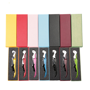 Tire-bouchon de bouteille, ouvre-bouteille de vin de nouvelle couleur, en liège avec boîte cadeau, - Product Image 1