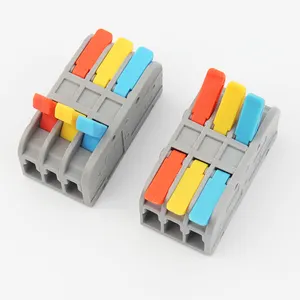 Hızlı ekleme kolu konektörleri somunlar Plug in kablosu hızlı bağlantı konnektörü bahar kablo konnektörü devre Inline ekleme Push In