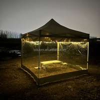 Fabricant de tentes de salon professionnel à vendre Tente de gazebo pliante popup Tente de chapiteau à installation facile 3 M X 3 m Blanc Rose