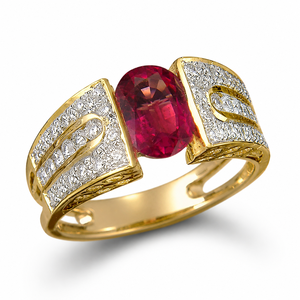 Anello in Stile Gemma Color Oro per Donne, Gioiello da Dito alla Moda per Uso Quotidiano e Feste - Product Image 2
