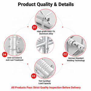 Estructura de Aluminio <span class=keywords><strong>G24</strong></span> Certificada por TUV, OEM/ODM, para Iluminación de Escenarios, Ligera, con Capacidad de Carga de 100 kg - Product Image 4