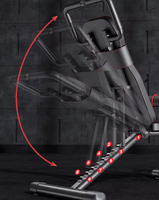Banc de musculation réglable en fer, pliable, multifonctionnel pour l'exercice à domicile