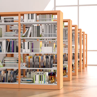 Usine vente étagère pour enfants bibliothèque étagère modulaire bibliothèque en métal casier en métal cadre école étagère pour bibliothèque
