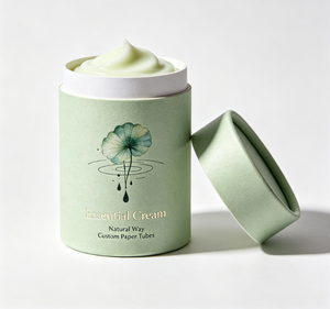 Custom Paper Tube Cosmetic Packaging with Gold <b>Foil</b> Four-Color Printing Eco-Friendly Tube for Essential Cream and Beauty Product - Product Image 3