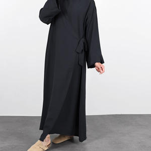Nuovo Abito Musulmano di Lusso per Donne, Abaya con Chiusura Laterale, Traspirante in Poliestere, Stile <span class=keywords><strong>Turco</strong></span>, Vendita all'Ingrosso, Abbigliamento per Adulti per Ramadan ed Eid - Product Image 5