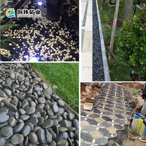 Đen sông đá sỏi cho thiết kế sân vườn đánh bóng cảnh quan đá lát hoa nhỏ mưa đá - Product Image 4