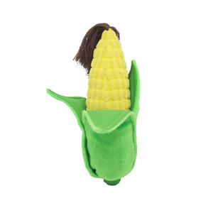 All'ingrosso Pet peluche giocattoli vocali frutta verdura cane gatti giocattolo forniture Cactus mais melanzana Squeaky cane giocattolo - Product Image 3