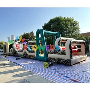 विशाल 60ft सैन्य inflatable बाधा कोर्स के साथ वयस्कों के लिए बड़े inflatable थीम पार्क - Product Image 5