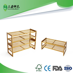 Factory direct sales of multi-functional stackable bamboo <b>shoe</b> <b>racks</b> and general <b>storage</b> <b>racks</b>. - Product Image 5