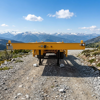 Semi-remorque à châssis en acier à 3 essieux JINFENG avec plateforme de travail, train de roulement robuste, charge utile personnalisable (15001-60000 kg)