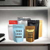 Sacs à café imprimés avec logo, 250g, 500g, 1kg, avec fermeture éclair et valve, résistants à l'humidité, pochettes verticales, emballage de café en gros