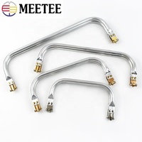 Meetee BS212 sac accessoires bricolage à la main en métal pochette pièces en aluminium Tube sacs docteur sac à main cadre portefeuille fermoir cadre