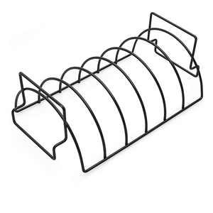 Support à grillades extra large antiadhésif en acier revêtu de porcelaine, capacité de 6 grilles complètes pour accessoires de barbecue, <span class=keywords><strong>fumoir</strong></span> et grill - Product Image 6
