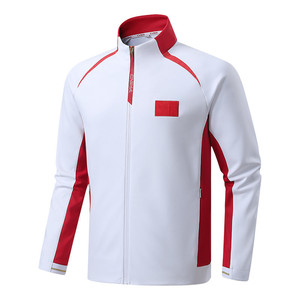 Chaquetas Deportivas de Entrenamiento Personalizadas con Logotipo de Equipo para Atletas, Tallas Grandes para Hombre y Mujer, Otoño, Manga Larga, Poliéster/Nailon/Algodón, para Nivel Nacional - Product Image 2