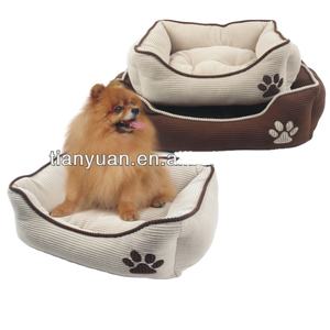 Cord Stoff Rechteck Haustier Bett Lieferanten Exporteure Zubehör Hersteller Hunde bett - Product Image 1