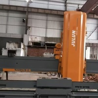 Scie à pont multi-lames robuste d'occasion KUNHENG – Équipement de découpe efficace pour le traitement du granit, du marbre et de la pierre naturelle