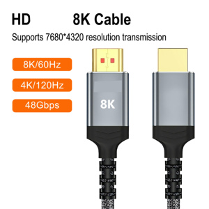 <span class=keywords><strong>Câble</strong></span> coaxial haute vitesse NKIWI 8K avec blindage combiné (<span class=keywords><strong>mâle</strong></span>-<span class=keywords><strong>mâle</strong></span>) pour moniteur, ordinateur, projecteur, ordinateur portable, HDTV - Product Image 5